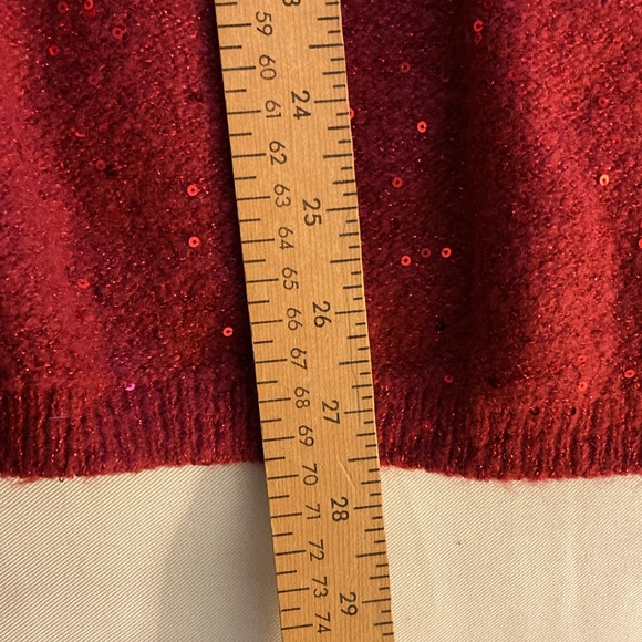 Ebri size 3X red sequin sweater - Picture 5 of 5